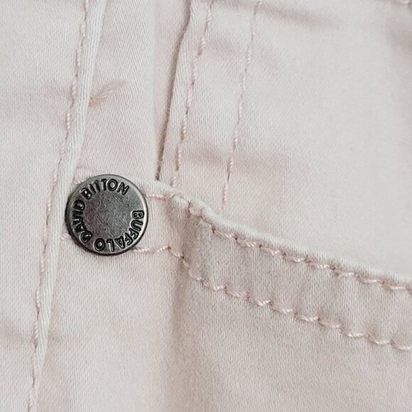 Buffalo David Bitton Sz 6 Daily Mid-Rise Stretch Skinny Ankle Grazer Jeans Nude - Picture 5 of 12